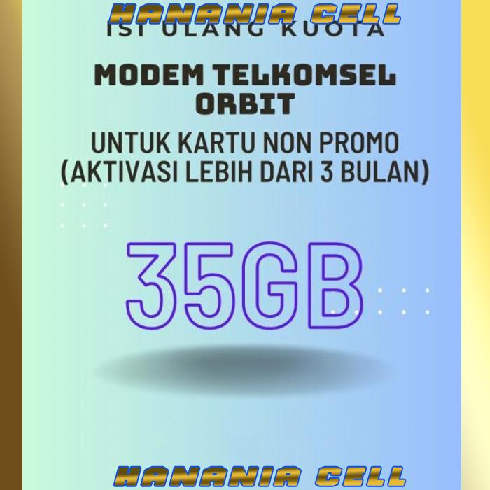 VOUCHER PAKET DATA TELKOMSEL ORBIT 35GB | EL