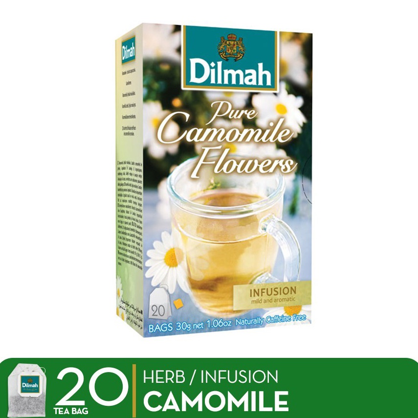 

12.12 HARGA GROSIR DILMAH Pure Camomile Flowers 20 bags / Teh Dilmah Chamomile Flower buruan