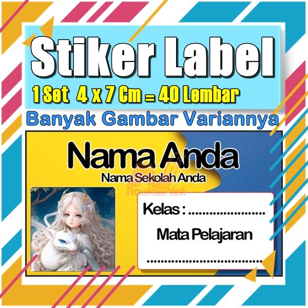 

Stiker Label Nama Buku Pelajaran Anak Karakter Hewan Lucu Cute Murah Sticker Kecil Banyak 20 Lembar Anime Vol-12