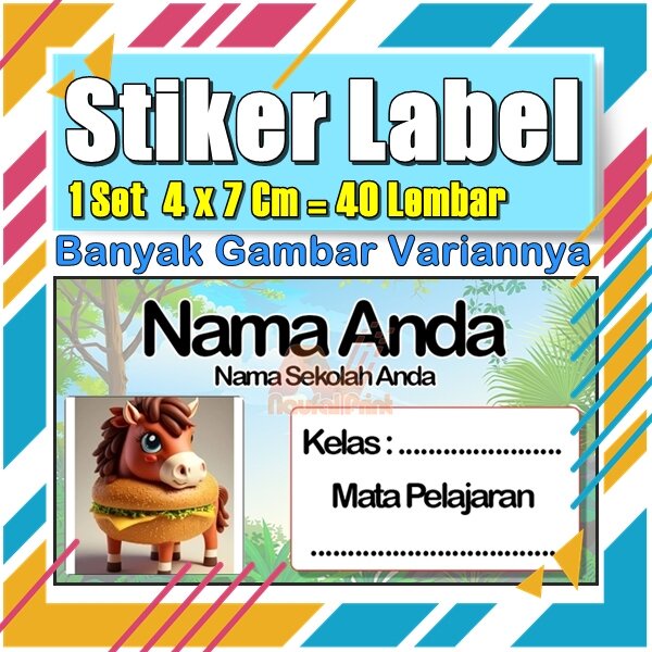 

Stiker Label Nama Buku Pelajaran Anak Karakter Hewan Lucu Cute Murah Sticker Kecil Banyak 20 Lembar Anime Vol-37