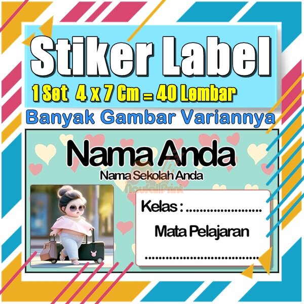 

Stiker Label Nama Buku Pelajaran Anak Karakter Hewan Lucu Cute Murah Sticker Kecil Banyak 20 Lembar Anime Vol-147