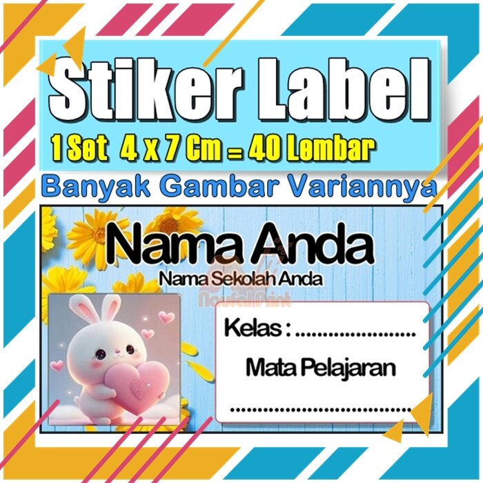 

Stiker Label Nama Buku Pelajaran Anak Karakter Hewan Lucu Cute Murah Sticker Kecil Banyak 20 Lembar Anime Vol-252