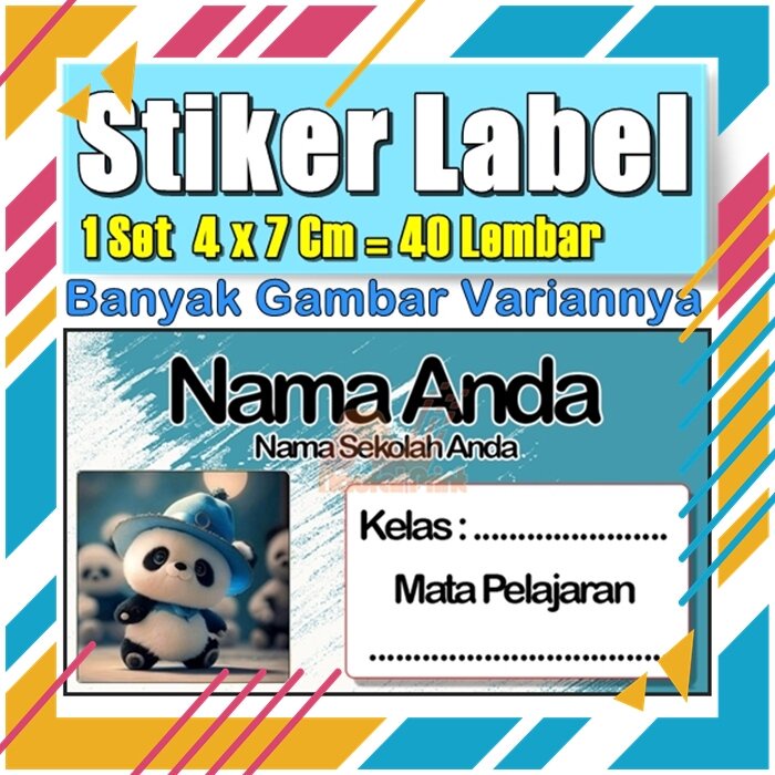 

Stiker Label Nama Buku Pelajaran Anak Karakter Hewan Lucu Cute Murah Sticker Kecil Banyak 20 Lembar Anime Vol-268