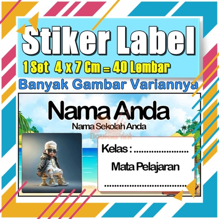 

Stiker Label Nama Buku Pelajaran Anak Karakter Hewan Lucu Cute Murah Sticker Kecil Banyak 20 Lembar Anime Vol-294