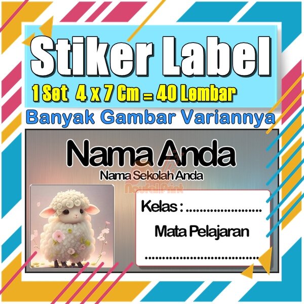 

Stiker Label Nama Buku Pelajaran Anak Karakter Hewan Lucu Cute Murah Sticker Kecil Banyak 20 Lembar Anime Vol-347
