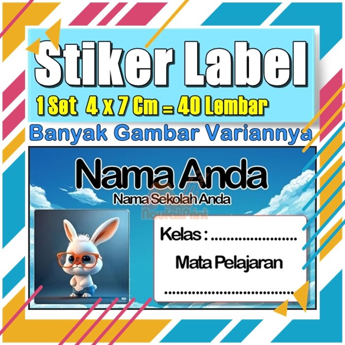 

Stiker Label Nama Buku Pelajaran Anak Karakter Hewan Lucu Cute Murah Sticker Kecil Banyak 20 Lembar Anime Vol-369