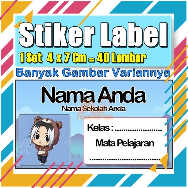 

Stiker Label Nama Buku Pelajaran Anak Karakter Hewan Lucu Cute Murah Sticker Kecil Banyak 20 Lembar Anime Vol-453