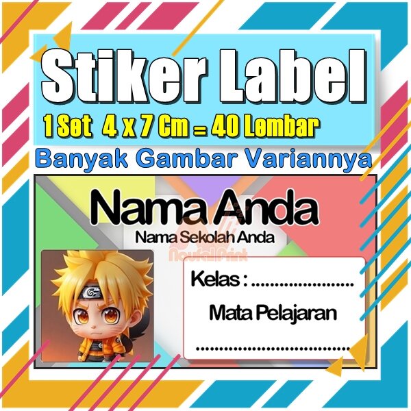 

Stiker Label Nama Buku Pelajaran Anak Karakter Hewan Lucu Cute Murah Sticker Kecil Banyak 20 Lembar Anime Vol-531