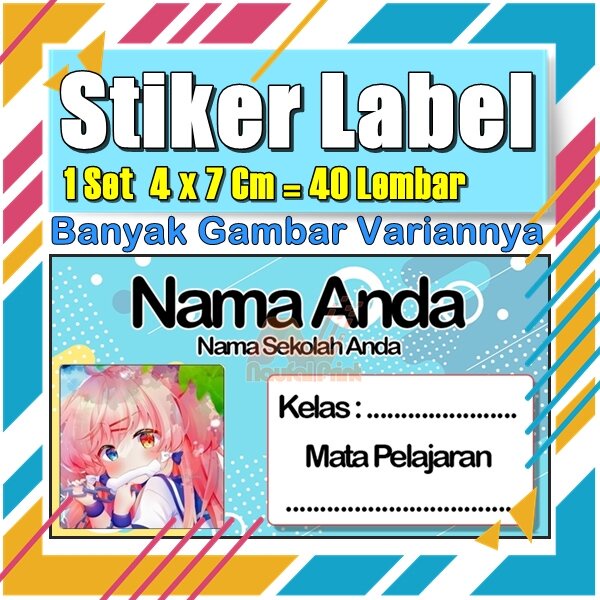 

Stiker Label Nama Buku Pelajaran Anak Karakter Hewan Lucu Cute Murah Sticker Kecil Banyak 20 Lembar Anime Vol-568