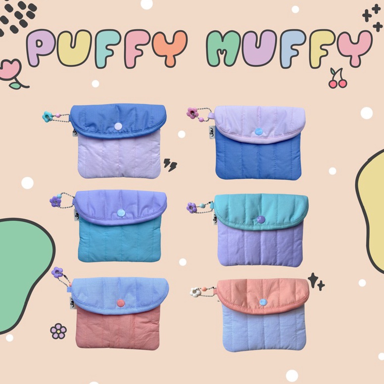 [CODEBARANG206DMS] dompet / pouch - PUFFY MUFFY WALLET | LA.IDEAS VN9