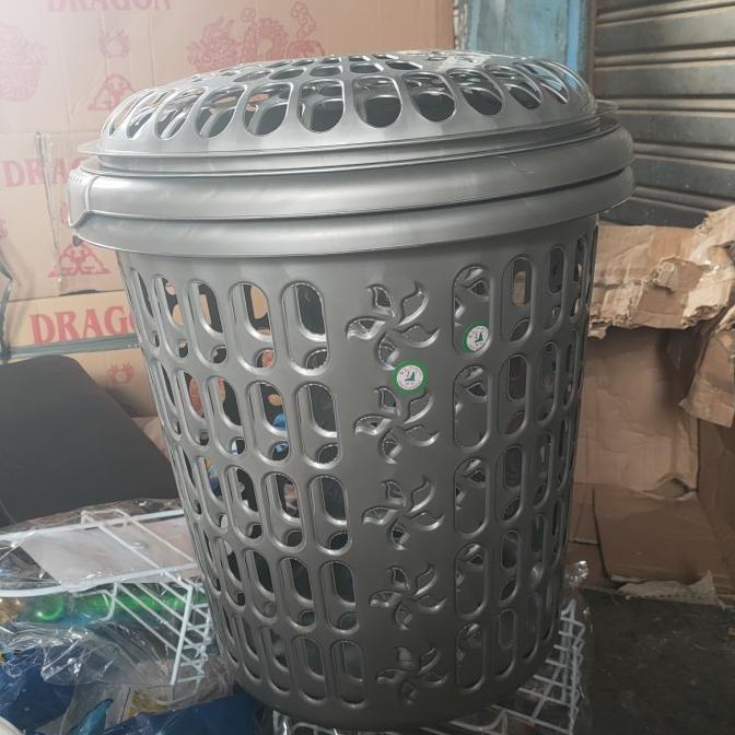 Ready Keranjang Laundry Plastik/Keranjang Baju Kotor Sl Plastik/Bulat
