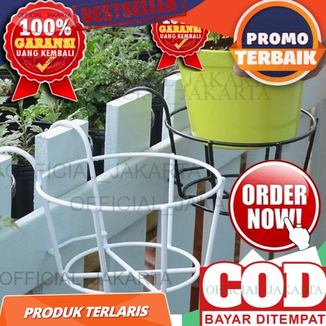 [PRODUK QNRCQ33] DIAMETER 20CM / Rak Balkon Minimalis / Rak Pot Bunga pagar balkon / Gantungan Pot B