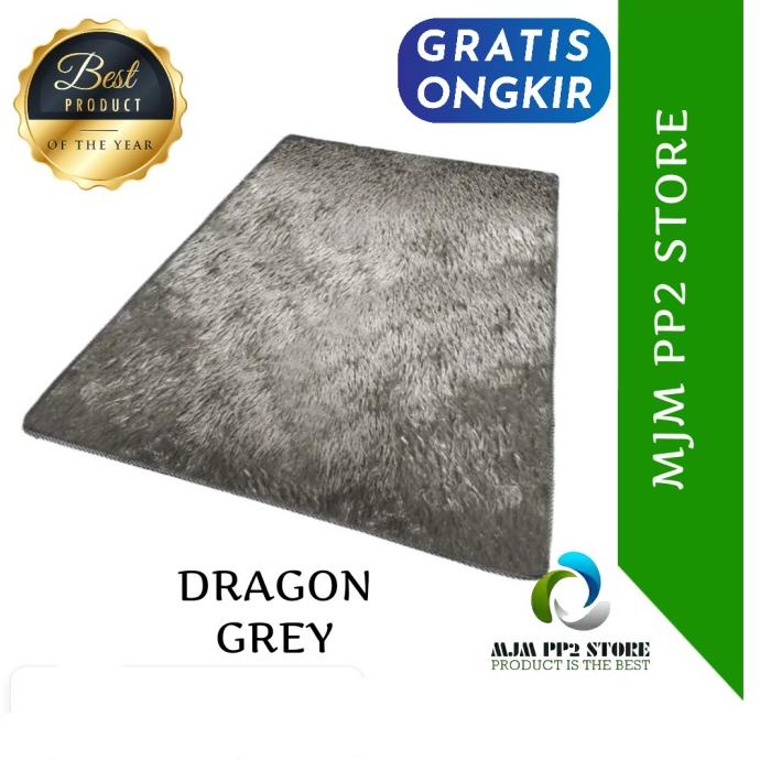 Ready Karpet Lantai Busa Tebal Empuk Dragonfur Bulu Rasfur Premium Anti Slip