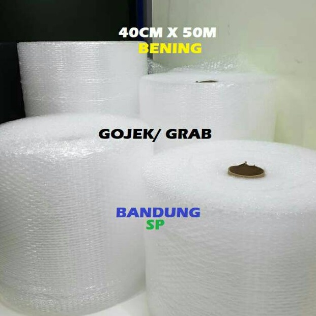 

▼|LarisBubblewrap Bening 40cm x 50m plastik Bubble wrap Bandung roll warp❄