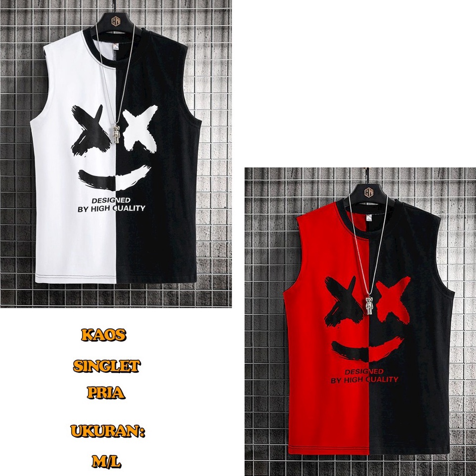 Koded2D7p ALIPIO FASHION - KAOS SINGLET MELLO / fashion pria / singlet pria / model terbaru / keren