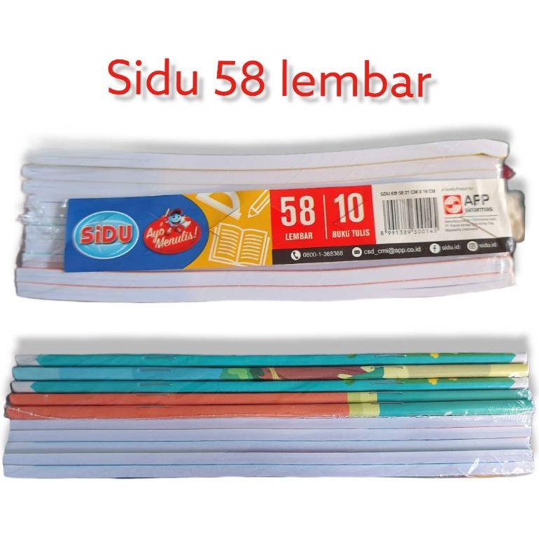 

8.8 Buku Tulis Sidu 58 Lembar 1Pak Isi 10 Buku Grosir !!