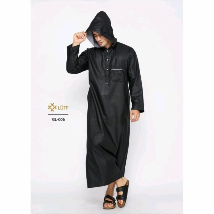 Termurah Baju Muslim Gamis Jubah Hoodie Jubba Kupluk Pria Dewasa Premium Modern