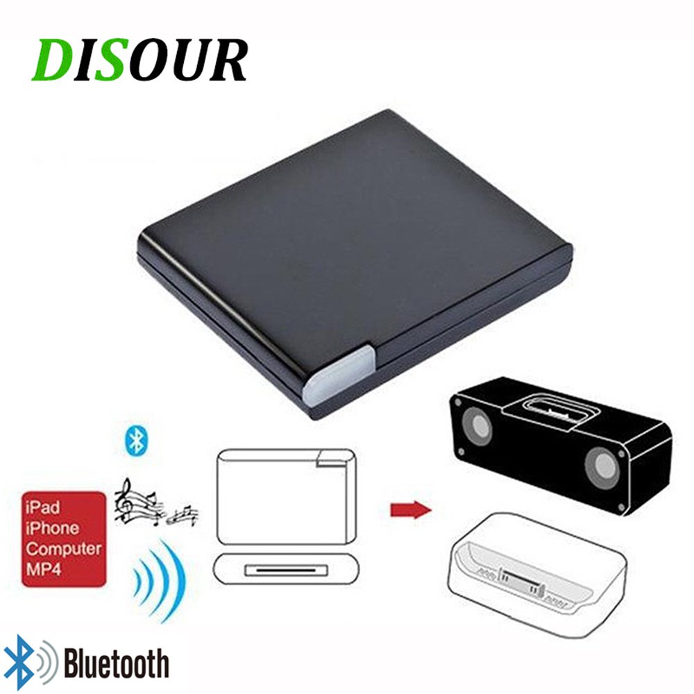 ✅&Hot 30 Pin Dock Bluetooth A2DP Music Receiver Adapter Connector For IPad IPod IPhone Apple Speaker