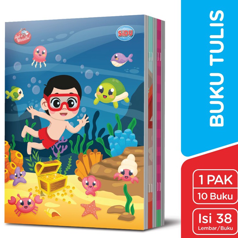 

♞ MMMM 3356 BUKU TULIS 38 SIDU PACK ISI 10 / BUKU TULIS SINAR DUNIA ORIGINAL% ♞
