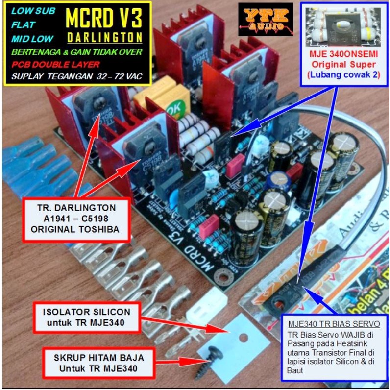 J24 KIT DRIVER POWER AMPLIFIER MCRD V3 DARLINGTON JH2