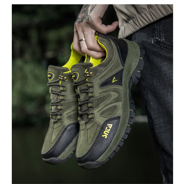 Hiking Shoes SNTA 435 Black Red / 442 Green Sepatu Gunung Snta Pendek Original Size 39 40 41 42 43 4