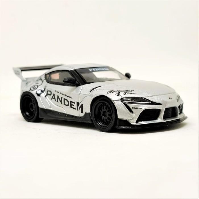 Diecast Minigt Pandem Toyota Gr Supra Silver No.175 Segel