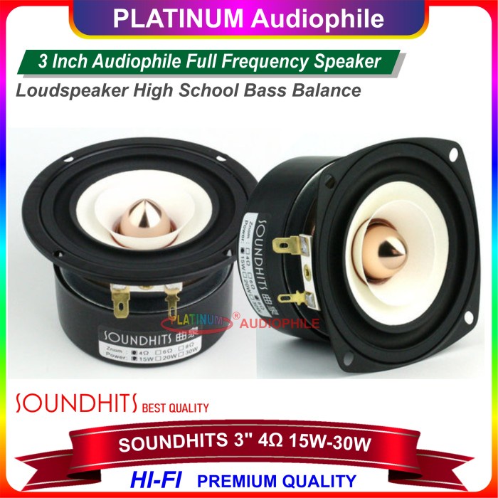 Terlaris Speaker Full Range 3 Inch Round Premium Speaker Import