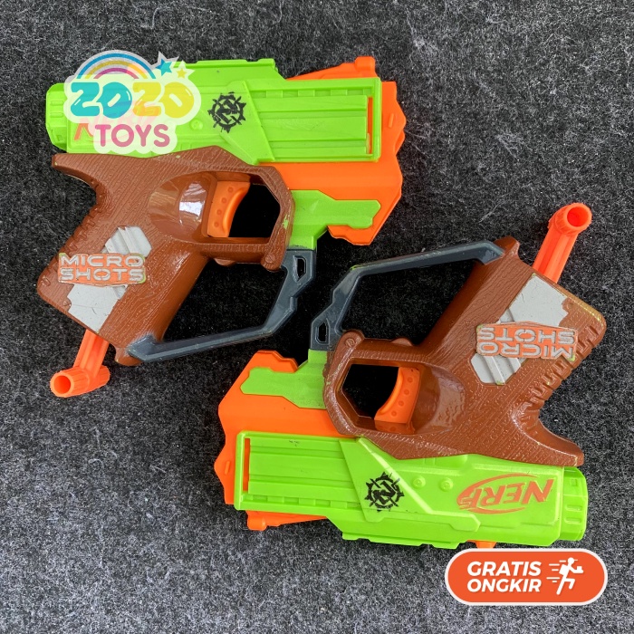 Nerf Microshots Zombiestrike Crossfire mainan tembakan bekas preloved'