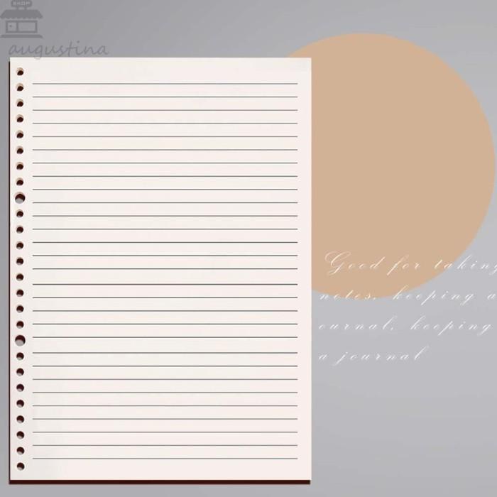 

AGUSTININA LOOSE LEAF NOTEBOOK A5 B5 PAGE PLANNER DIARY NOTEPAD KANTOR