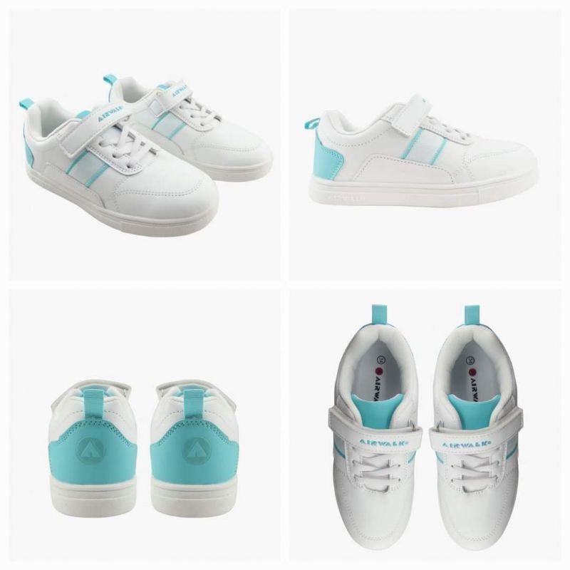 SALE100%Original Sepatu Kets Airwalk Sam Jr - Putih Hijau Kode Produk: AIW22CX0210W3