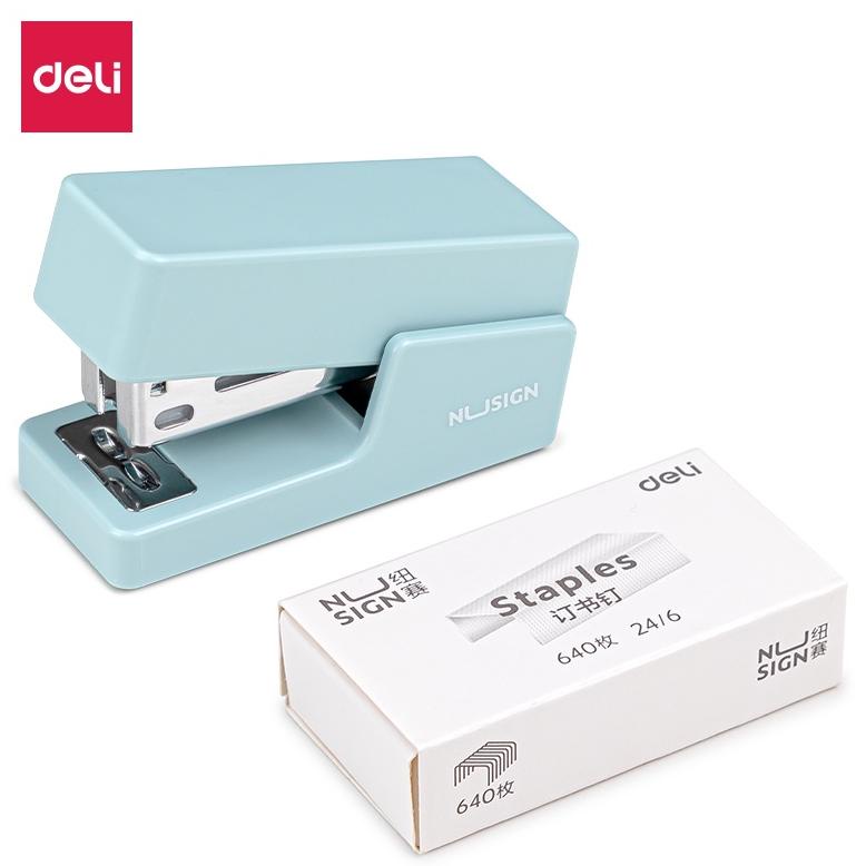 

8.8 Nusign Stapler / Stapler Mini Kapasitas Kertas 12 Lembar 4 Warna Free Refill Ns083-X Grosir !!