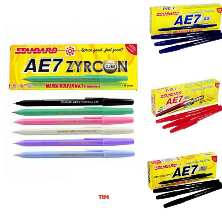 

MBPB8645 PALING AMPUH>>> Pulpen Standard AE7 0.5mm / Zyrcon 0.38mm (1 Lusin)
