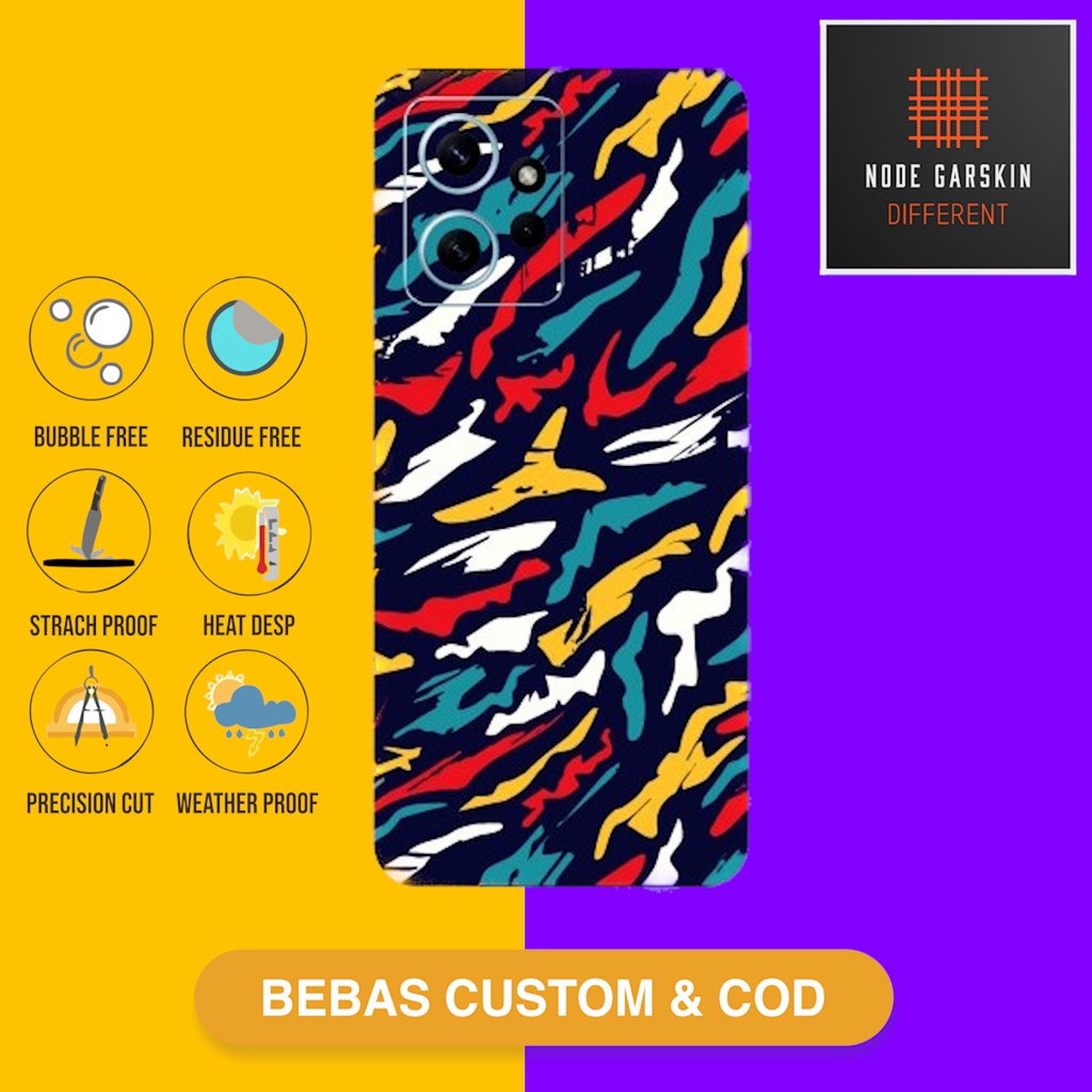 Garskin skin Redmi Note 12 4G Fullbody Atau Backonly Vinyl - ART - 1, Full Body Kode - ZZ9