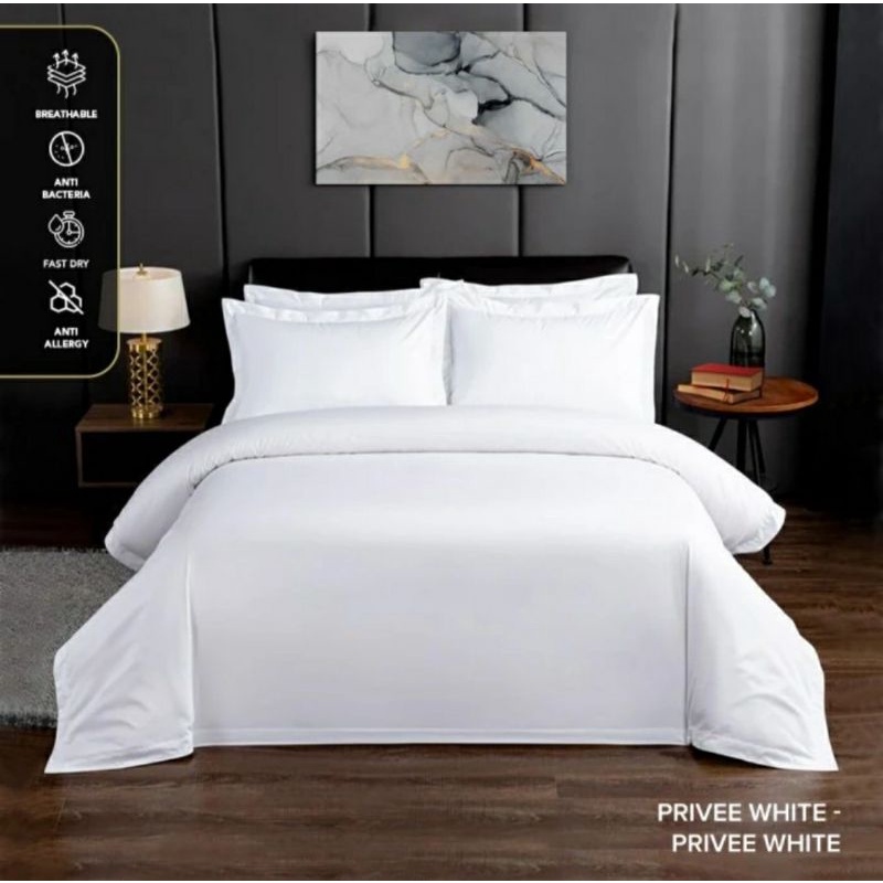 King Rabbit Reserve Bed Cover Double Motif Privee White