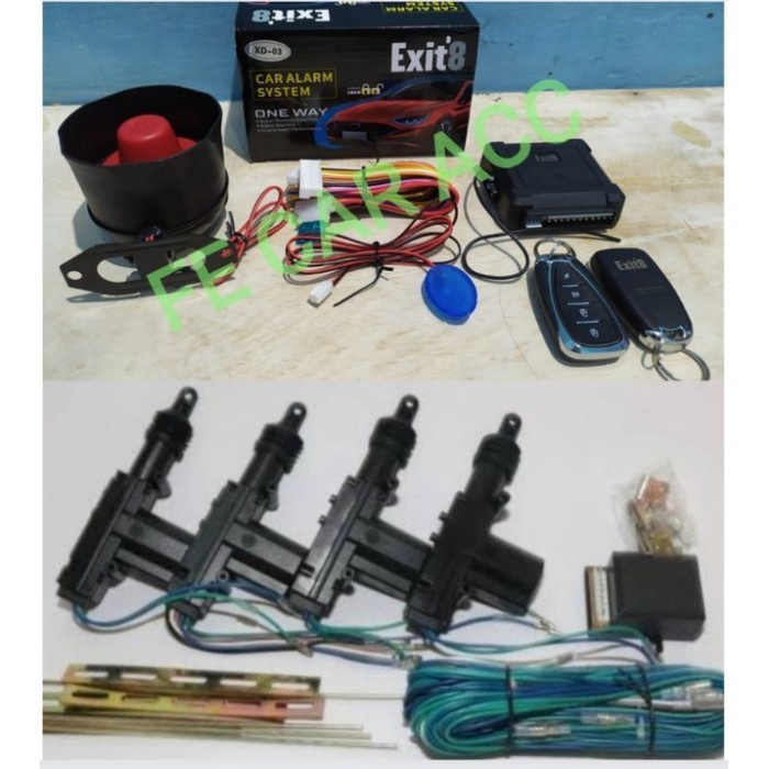 Paket Alarm Central Lock Mobil Soluna Camry Nav1 Altis Etios Vios Kode 171