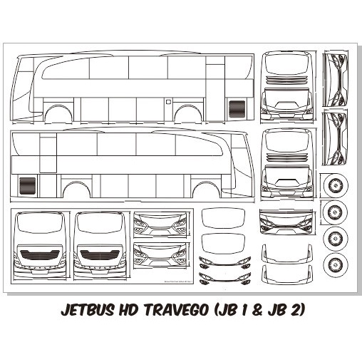 FLASH SALE POLA MINIATUR BUS SKALA 1:20 TERBARU