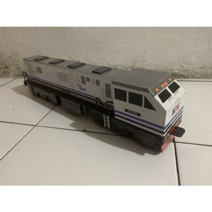 PROMO MINIATUR LOKOMOTIF CC 203 BIRU TERLARIS