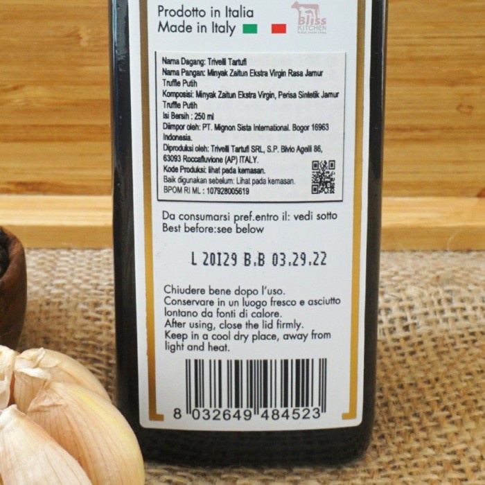 

Italian White Truffle Oil 250ml