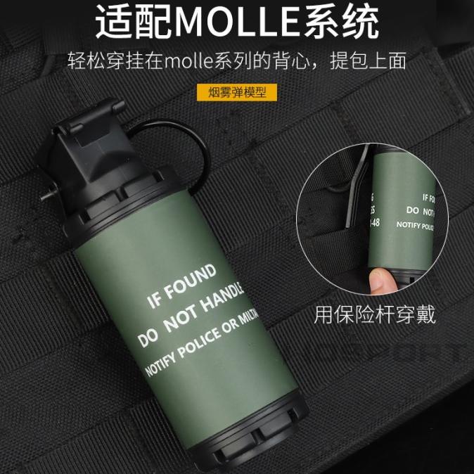 New Dummy Smoke Grenade With Trigger Pouch Granat Tactical Bom Asap