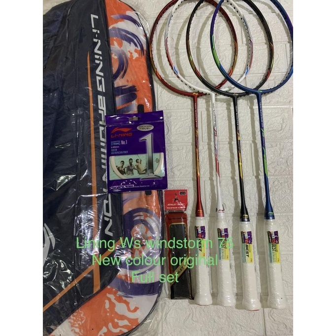 Raket badminton new LINING WS WINDSTORM 75 full set original
