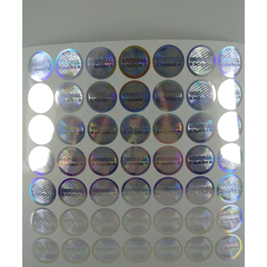 

FTQV8226 8.8 Stiker Hologram Original Mutiara Silver