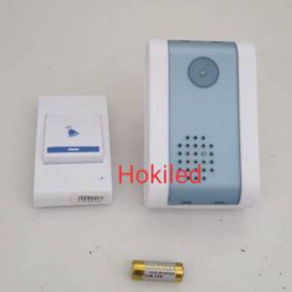 ➦➮✶✺ Bel pintu rumah wireless remote control doorbell waterproof bel listrik tanpa kabel Laris