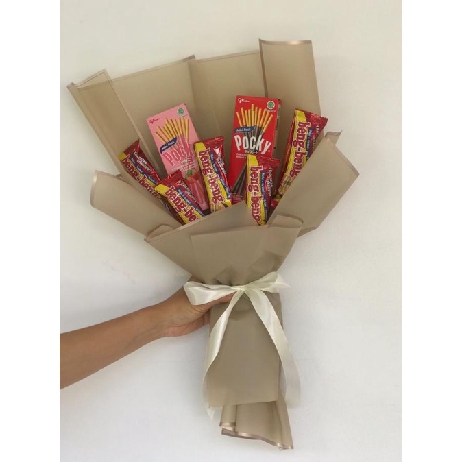 

New Custom Bucket Bunga Snack Bogor/ Buket Snack Bogor