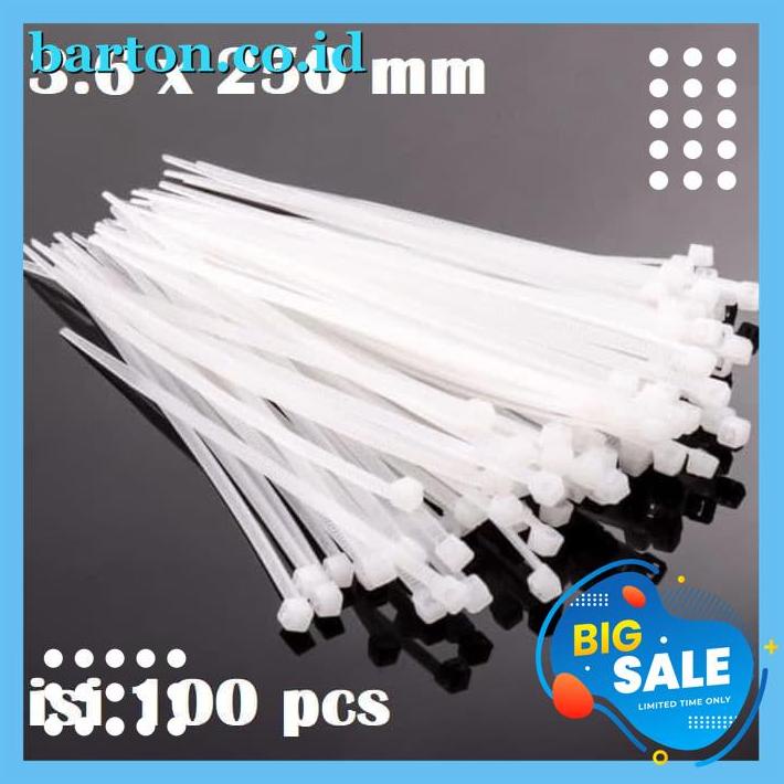 

KABEL TIES CABLE TIES KABEL TIS CABLE TIE KLIP 3.6X250MM ISI 100PCS BEST SELLER