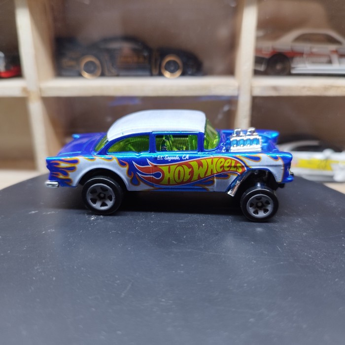 DISKON SPESIAL HOTWHEELS CHEVY BEL AIR GASSER CUSTOM BIRU CANDY TERLARIS