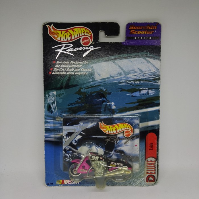 HOT SALE KYM - HOT WHEELS RACING NASCAR NO 99 EXIDE SCORCHIN' SCOOTER TERBARU