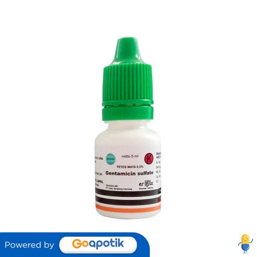 GENTAMICIN ERELA 0.3% TETES MATA 5 ML