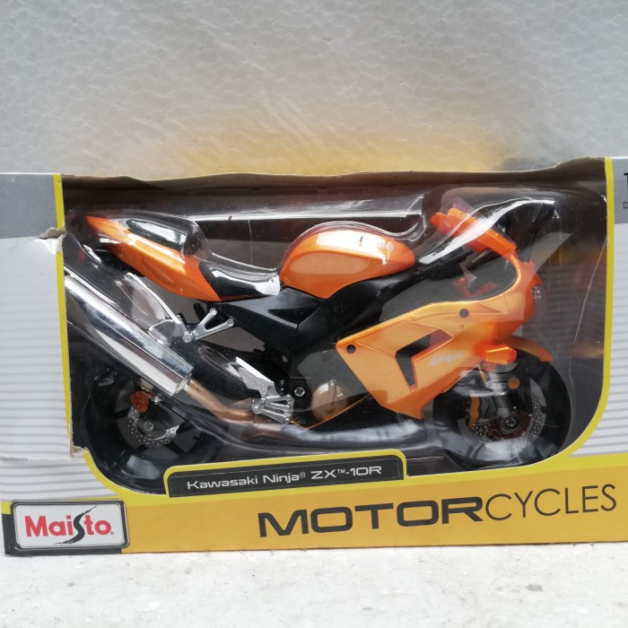 HOT SALE MINIATUR 12 MAISTO KAWASAKI NINJA ZX10R TERBARU