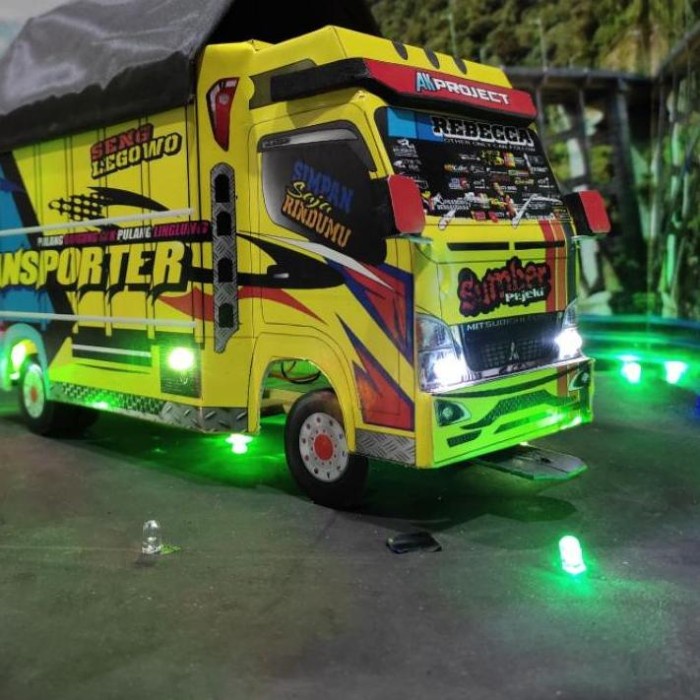 PROMO TRUK KAYU TRUK LAMPU TRUK 42 MINIATUR TRUK JUMBO UK 42 OLENG TERBARU