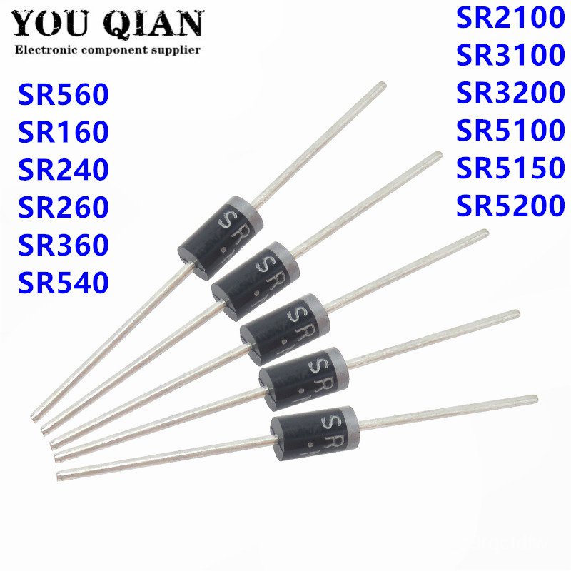 ✅&20PCS Rectifier Diode SR240 SR260 SR360 SR540 SR560 SR2100 SR3100 SR3200 SR5100 SR5150 SR5200 SR16